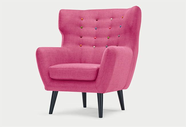 pink made chair