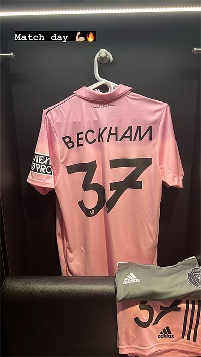 Romeo Beckham football shirt