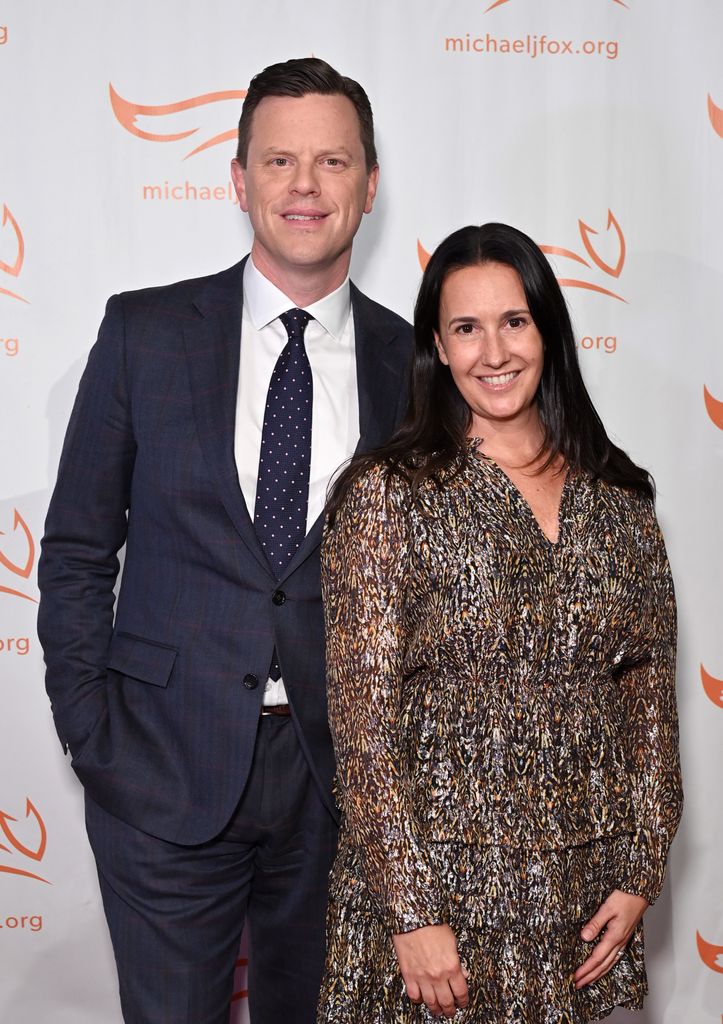 Willie Geist and Christina Geist attend the 2022 A Funny Thing Happened On The Way To Cure Parkinson's at Cipriani South Street on October 29, 2022 in New York City