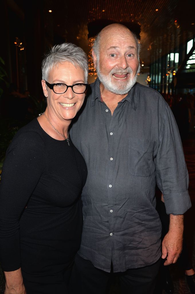 Jamie Lee Curtis rob reiner laughing