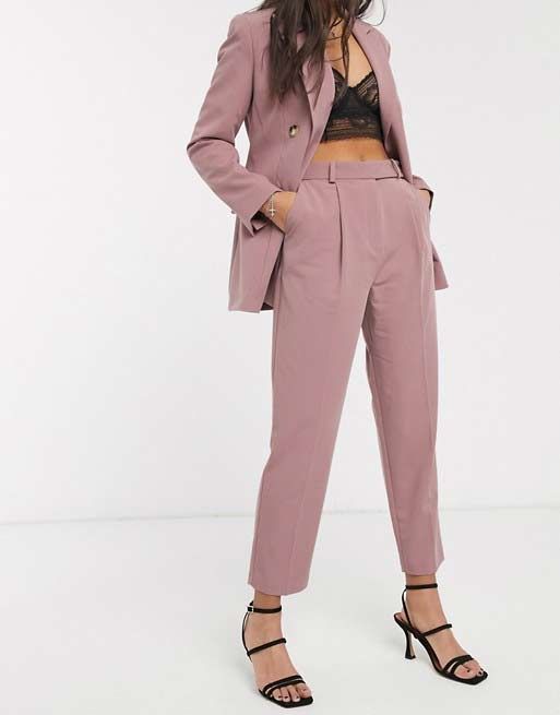 Topshop dusty pink trousers