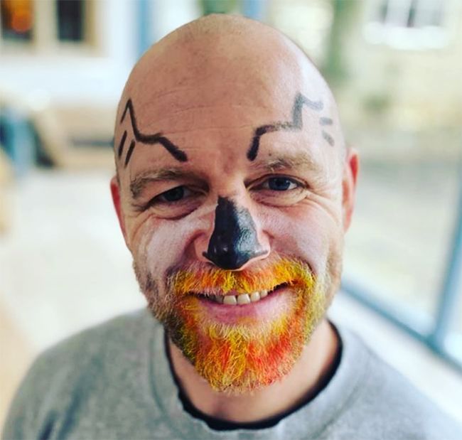 mike tindall face paint