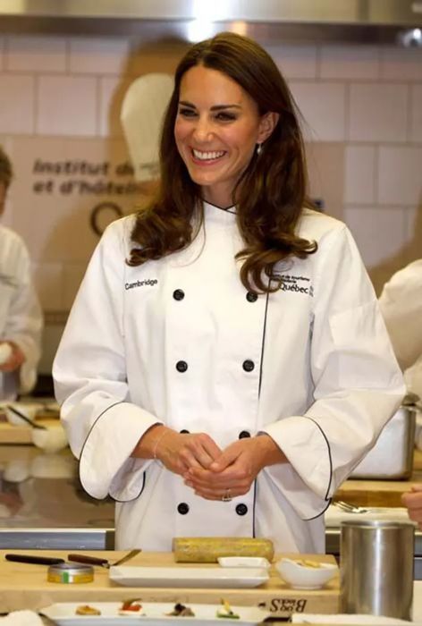 Princess Kate in chef whites