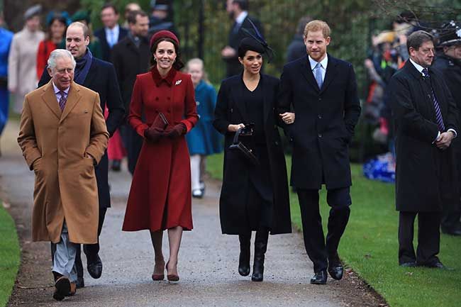 The royals on Christmas Day 