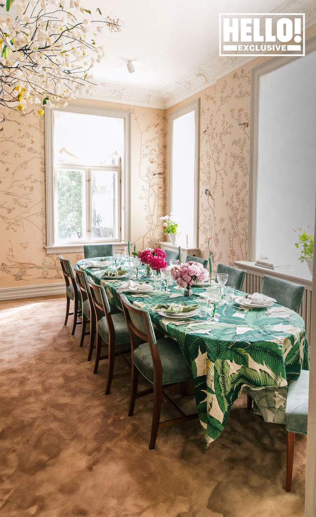 Camilla Austad Knutsen's dining room at Oslo home