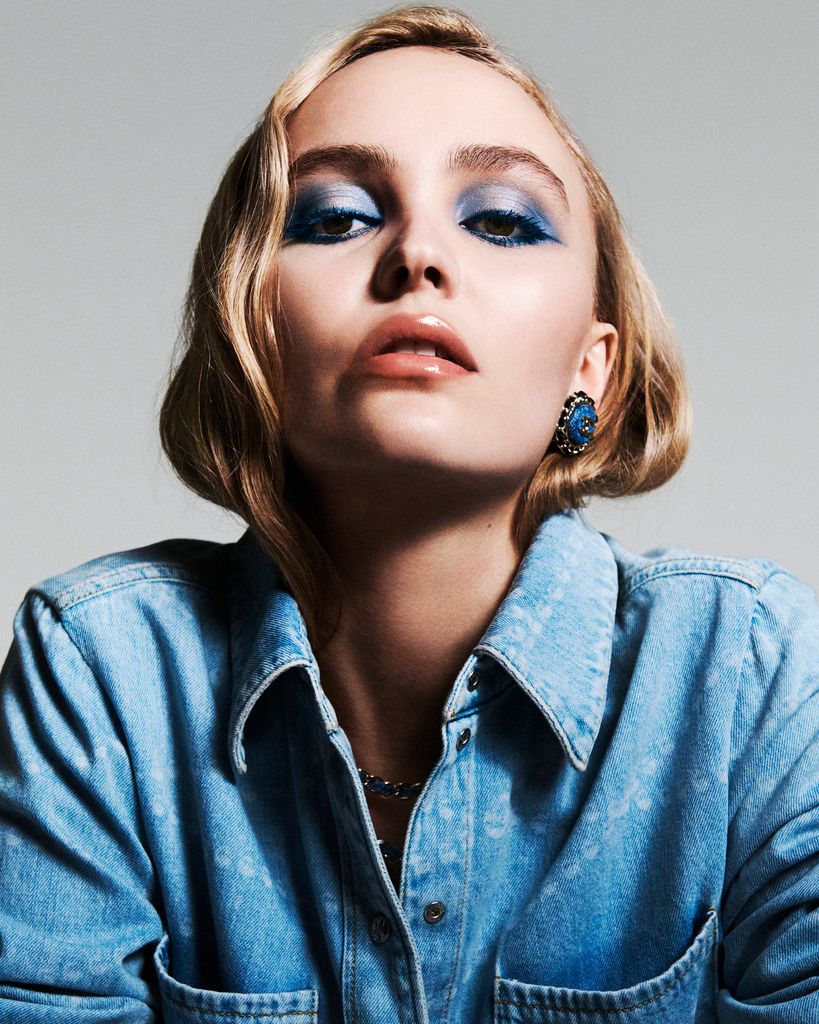 Lily-Rose Depp for Chanel denim beauty makeup campaign