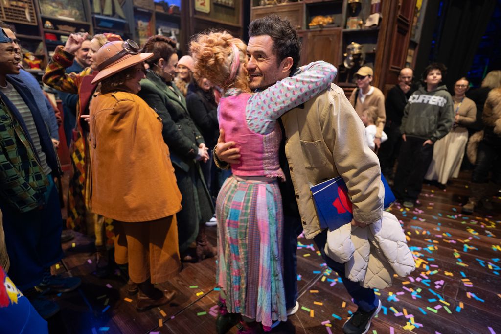 Orlando Bloom backstage at Paddington