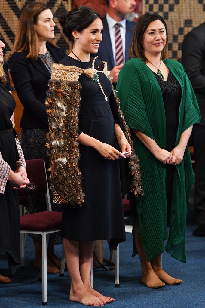 Meghan, la duchesse de Sussex visite le Te Papaiouru Marae
