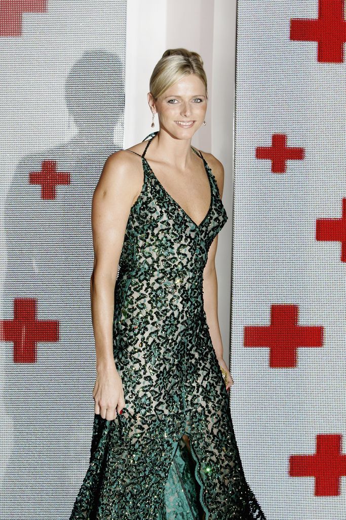 Olympic swimmer Charlene Wittstock poses at the Monaco Red Cross Ball on 4 August 2006
