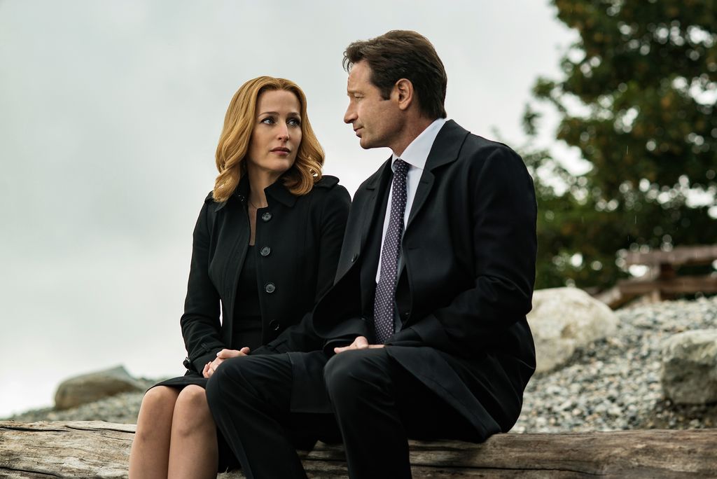 Gillian Anderson and David Duchovny in The X-Files
