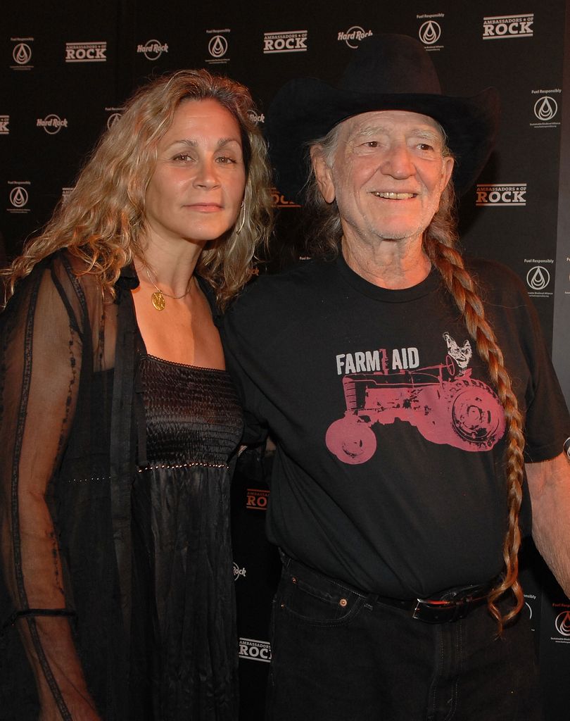 Willie Nelson and wife Annie D'Angelo