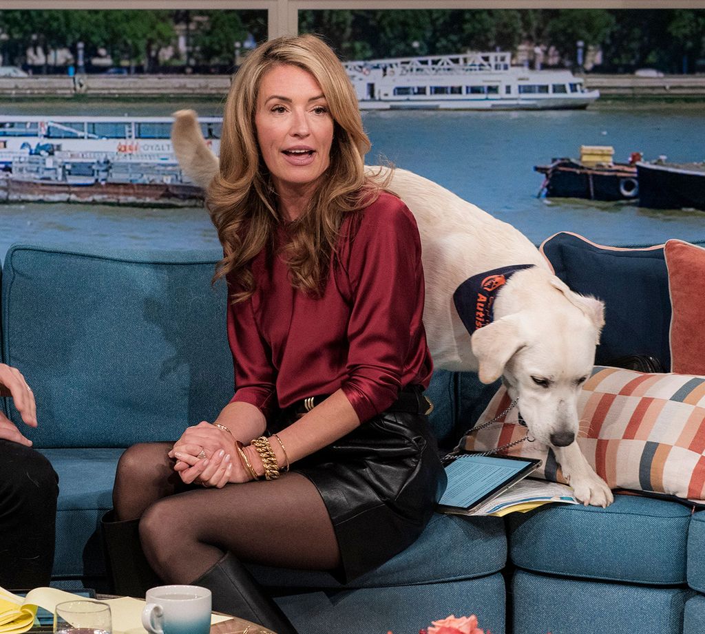 Cat Deeley and Buddy on This Morning