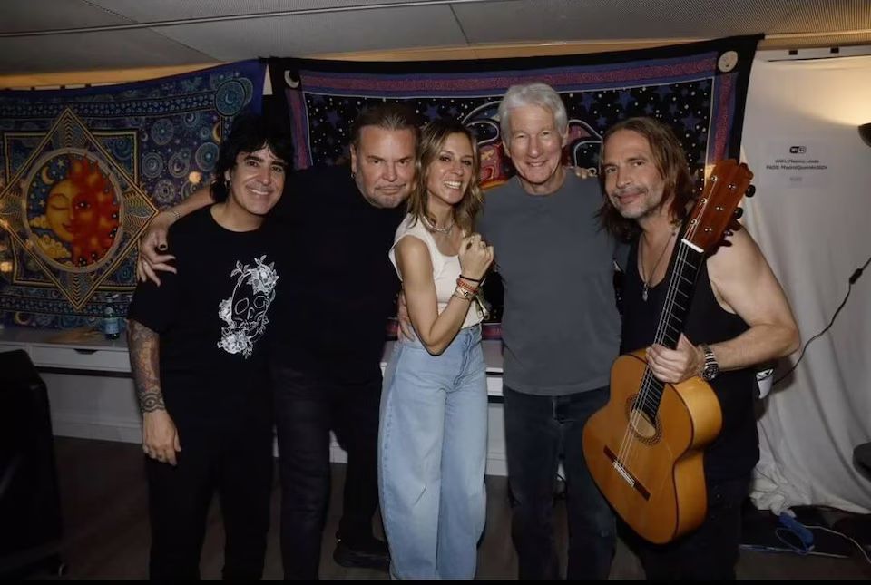 Richard Gere at a Mana concert in Madrid