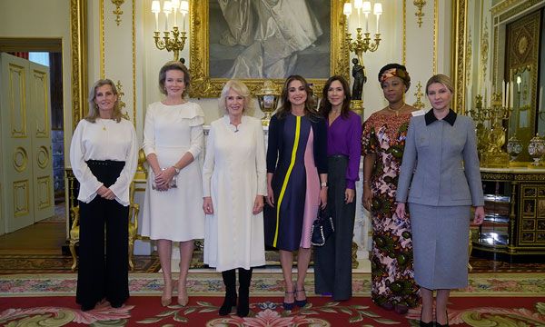 Sophie Wessex and Queen Consort Camilla at Buckingham Palace reception