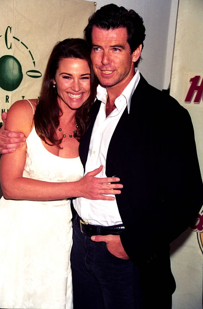 Pierce and Keely in 1996 smiling for the cameras