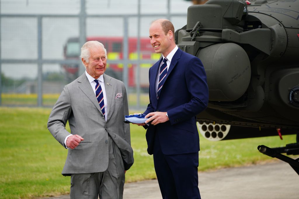 The King hands over military role to Prince William
