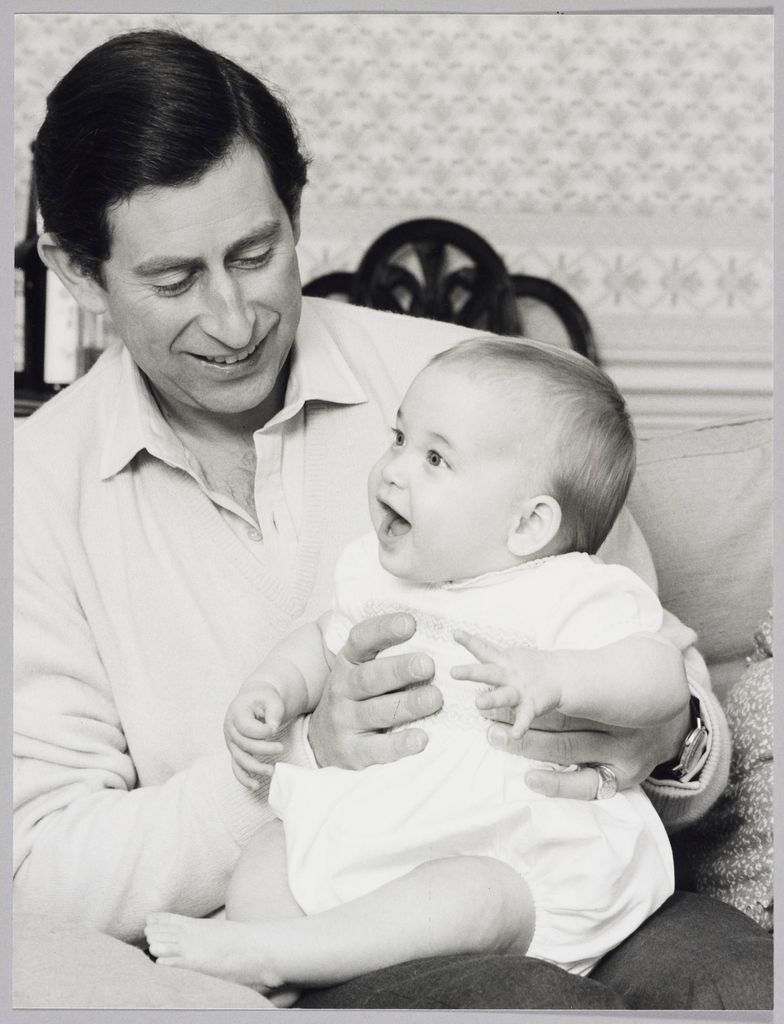 Prince Charles with baby William in 1982