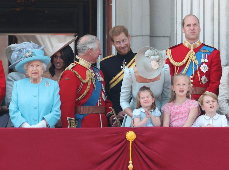 balcony royal family trooping the colour
