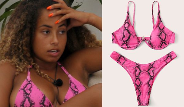 amber pink bikini