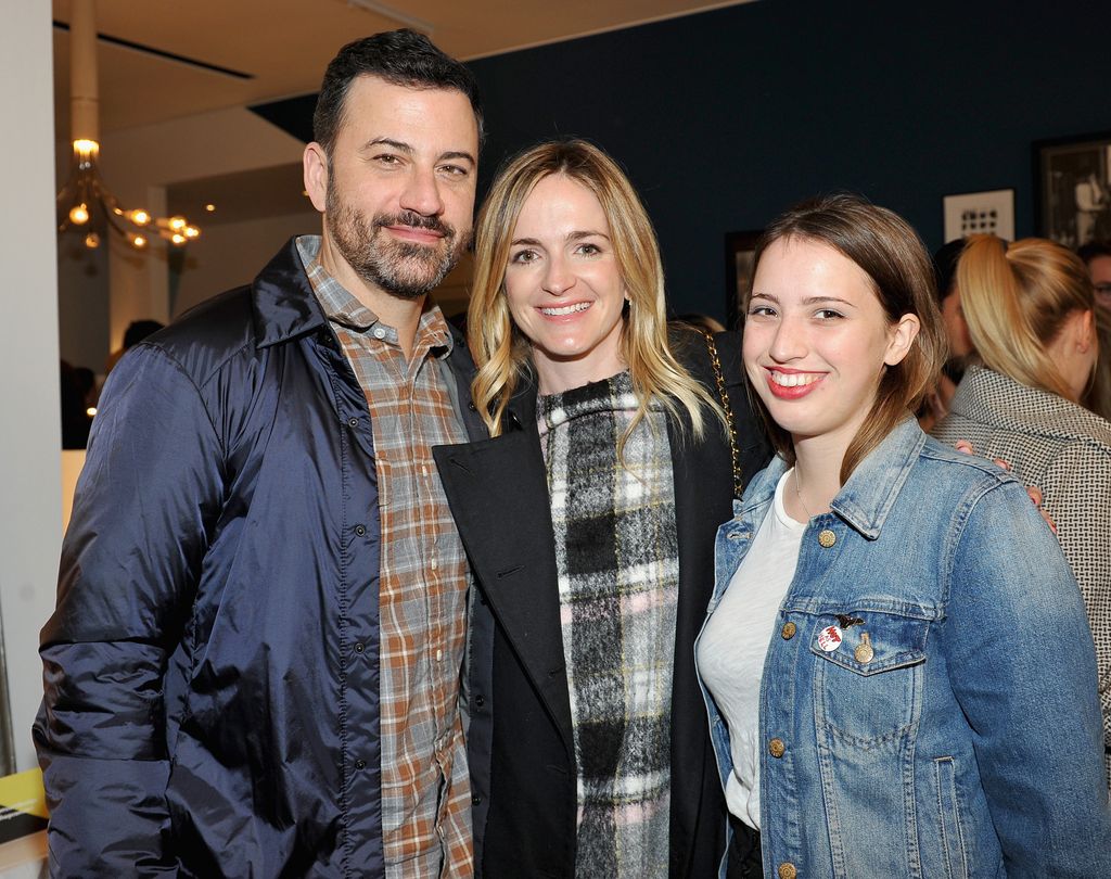 jimmy kimmel and wife molly mcnearney and daughter katie kimmel
