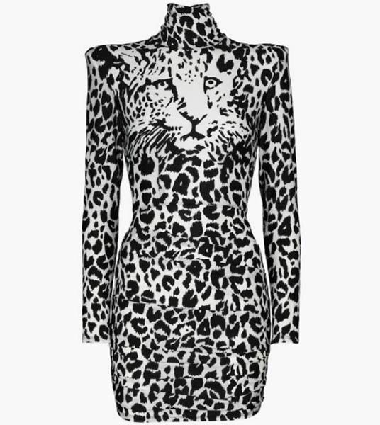 alex perry leopard dress