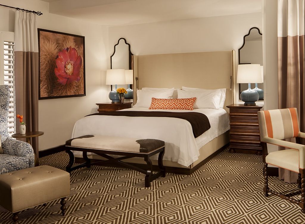 Gwen and Blake's cozy bedroom at La Quinta Resort