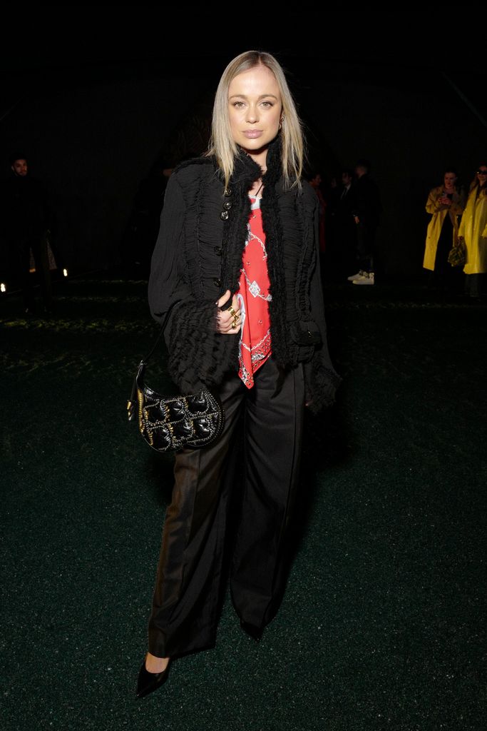 Lady Amelia Windsor  attends the Burberry Winter 2024 show during London Fashion Week on February 19, 2024 in London, England. (Photo by Dave Benett/Getty Images for Burberry)