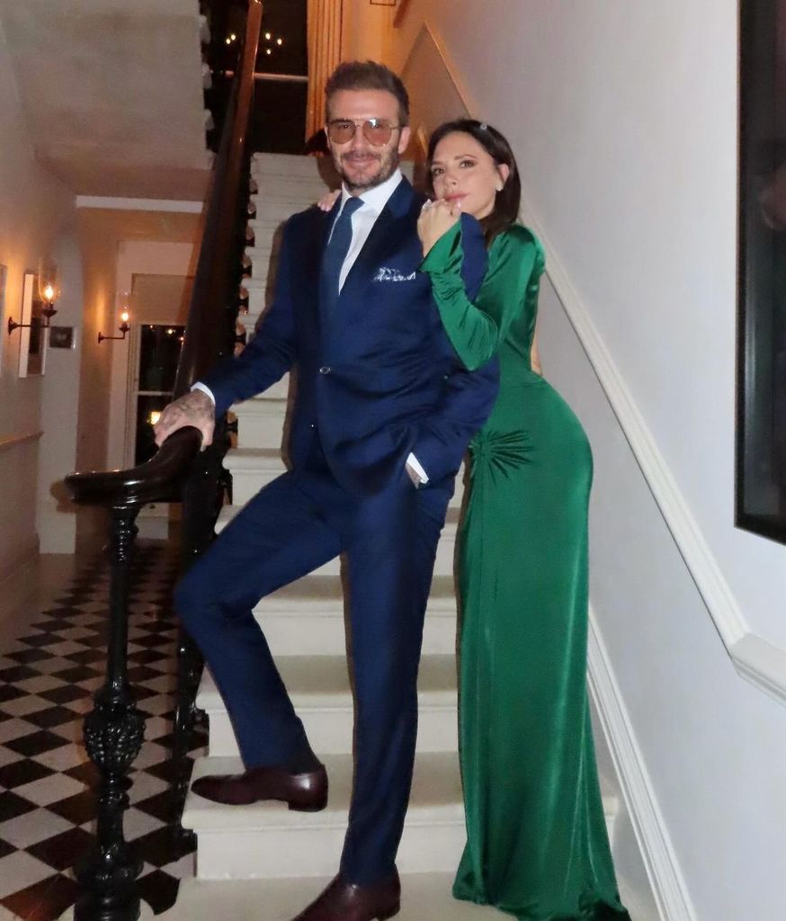 David and Victoria Beckham's hallway at their London home