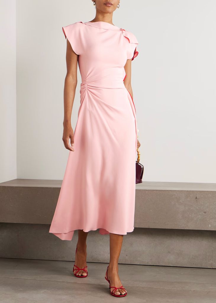 Victoria Beckham pink dress