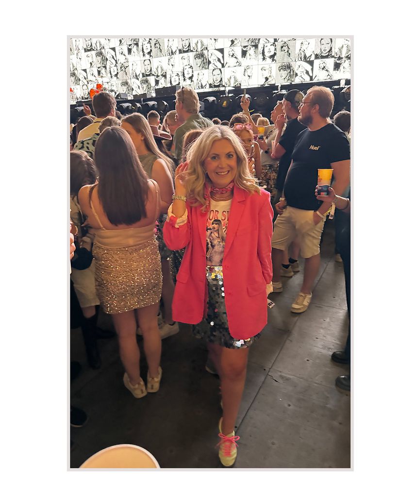 Leanne Bayley in her Lovers Eras outfit for the Taylor Swift concert in Stockholm