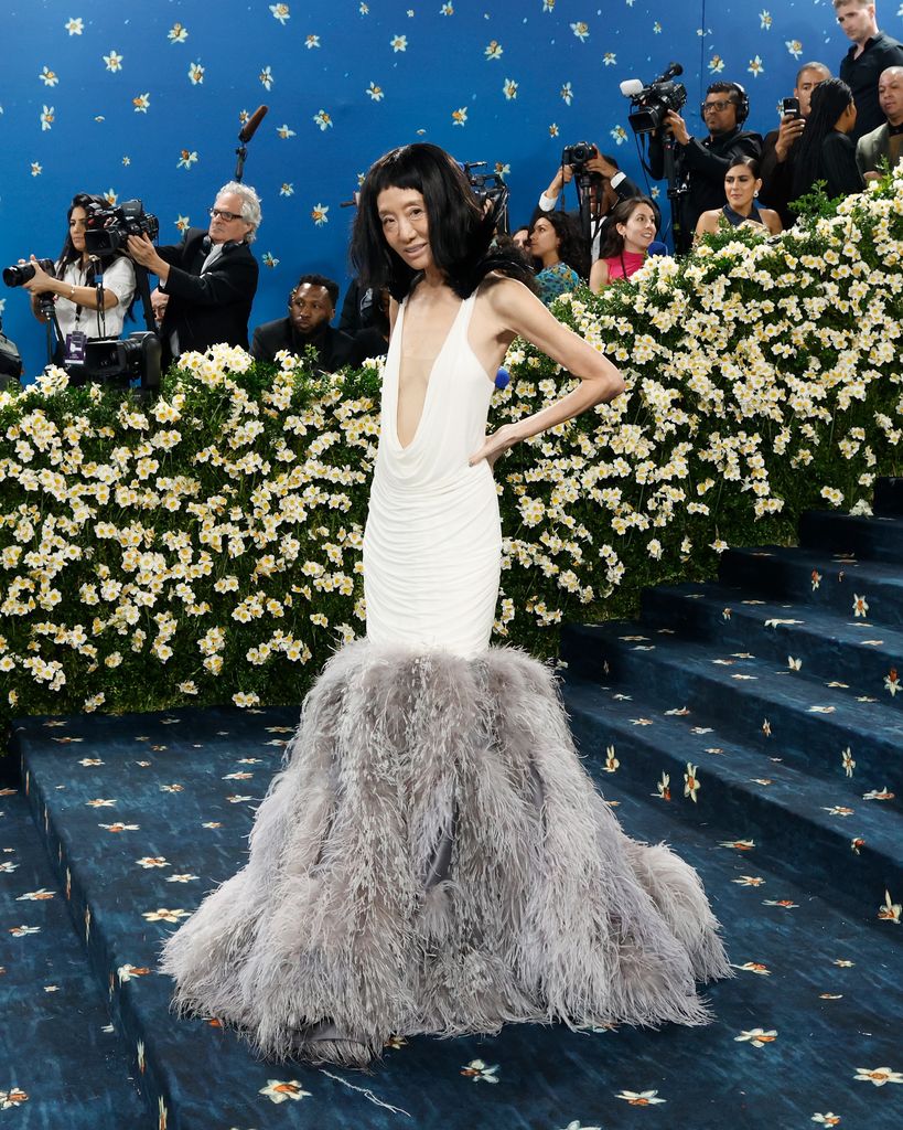 Vera Wang attends "Superfine: Tailoring Black Style", the 2025 Costume Institute Benefit, at Metropolitan Museum of Art