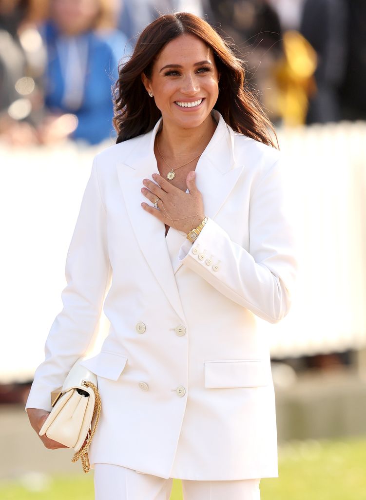 Meghan Markle wore a white Valentino blazer to an Invictus Games event