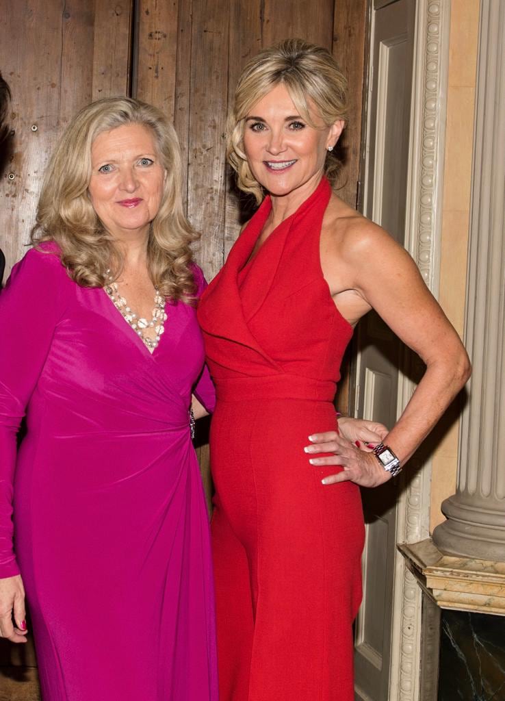 Anthea Turner with Lynn Stanier MBE, the founder of children's charity Their Future Today