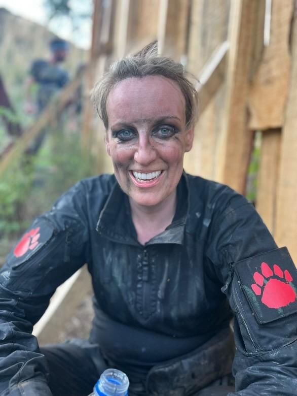 steph mcgovern in boilersuit on celebrity bear hunt