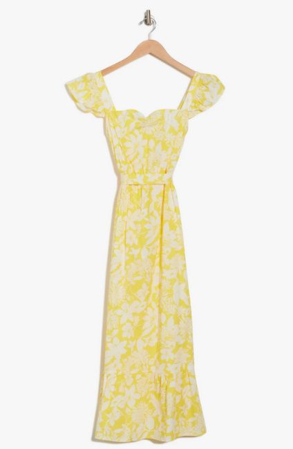 nordstrom rack sale kate middleton yellow floral dress