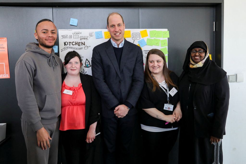 Prince William  visits a housing workshop to discuss solutions to support local families at risk of homelessness 