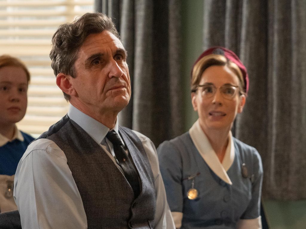 Stephen McGann as Dr. Patrick Turner and Laura Main as Nurse Shelagh Turner in Call the Midwife