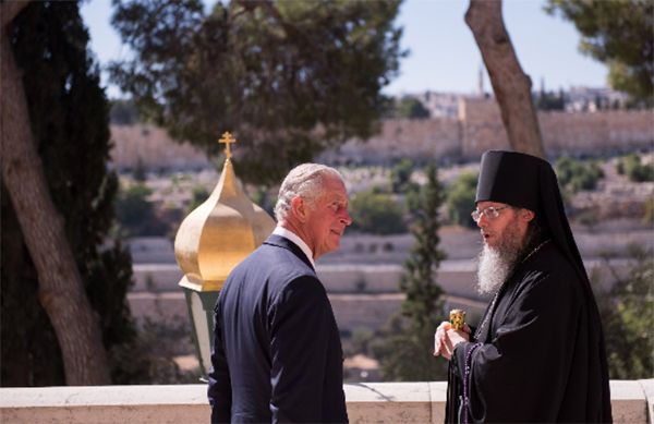 Prince Charles visits the grave of his grandmother Princess Alice in Jerusalem