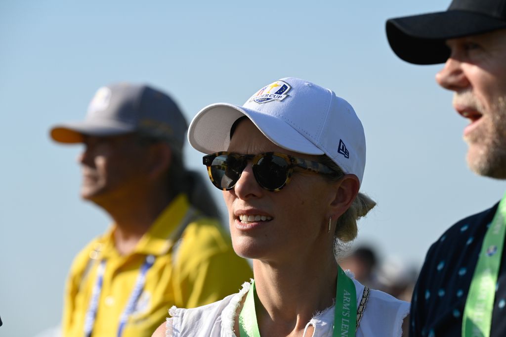 Zara Tindall wearing sunglasses at the Ryder Cup