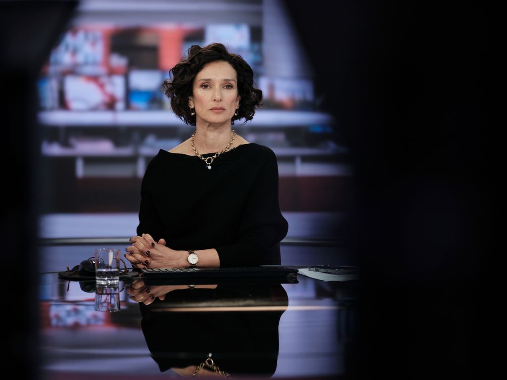 Indira Varma in a still image from The Capture