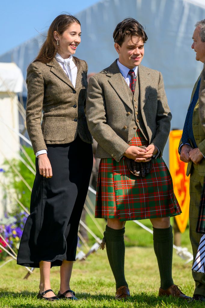 Samuel Chatto and Eleanor Ekserdjian at Mey Highland Games in Scotland
