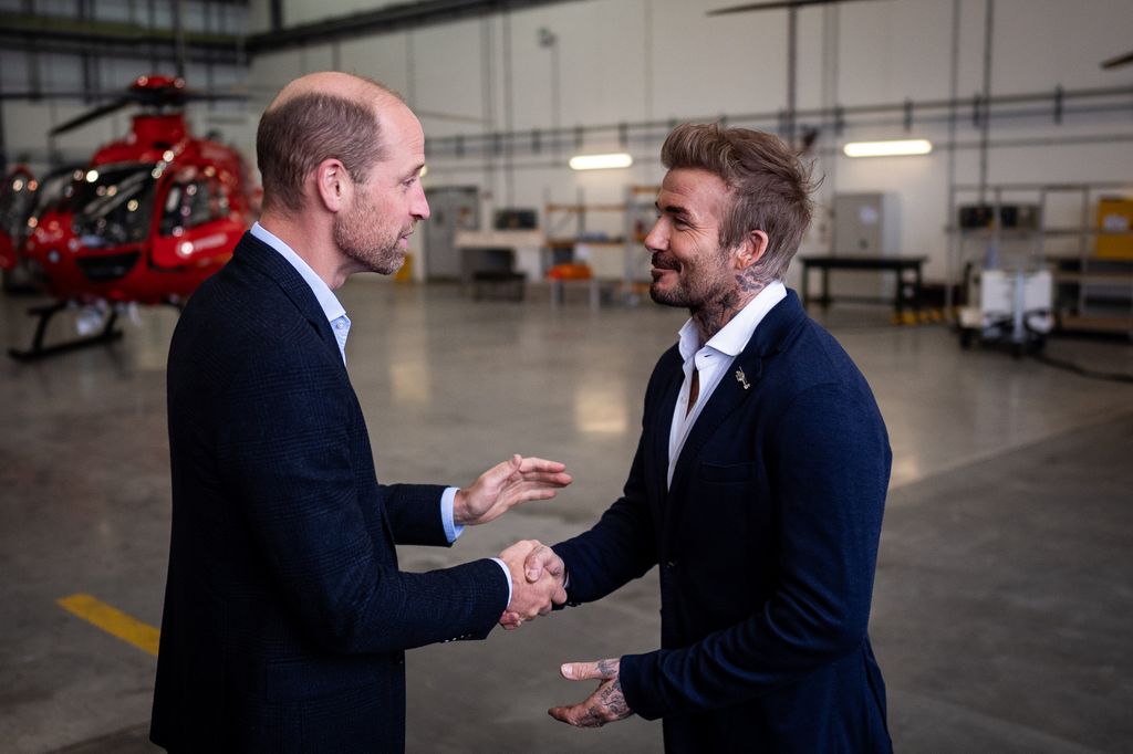 David Beckham shares sweet message for Prince William after knighthood honour