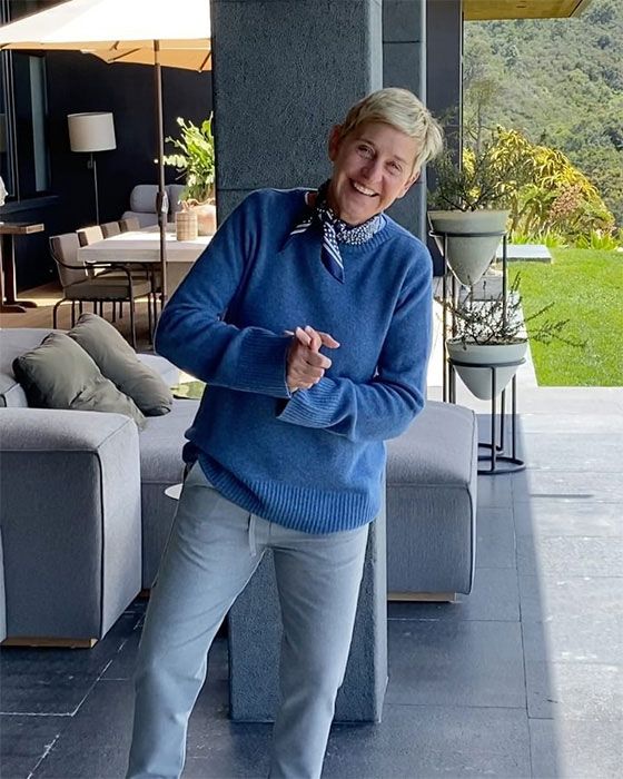 Ellen DeGeneres at home
