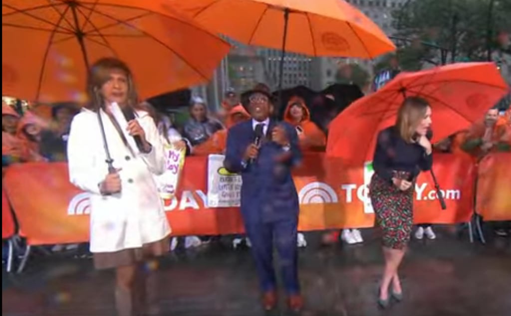 Savannah Guthrie was distracted as she noticed a group of super fans in the plaza