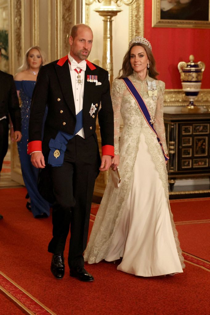 Prince William walking with Kate Middleton