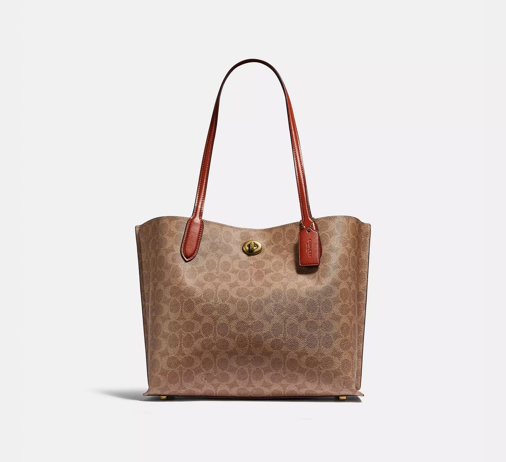 Coach Willow Tote In Signature Canvas