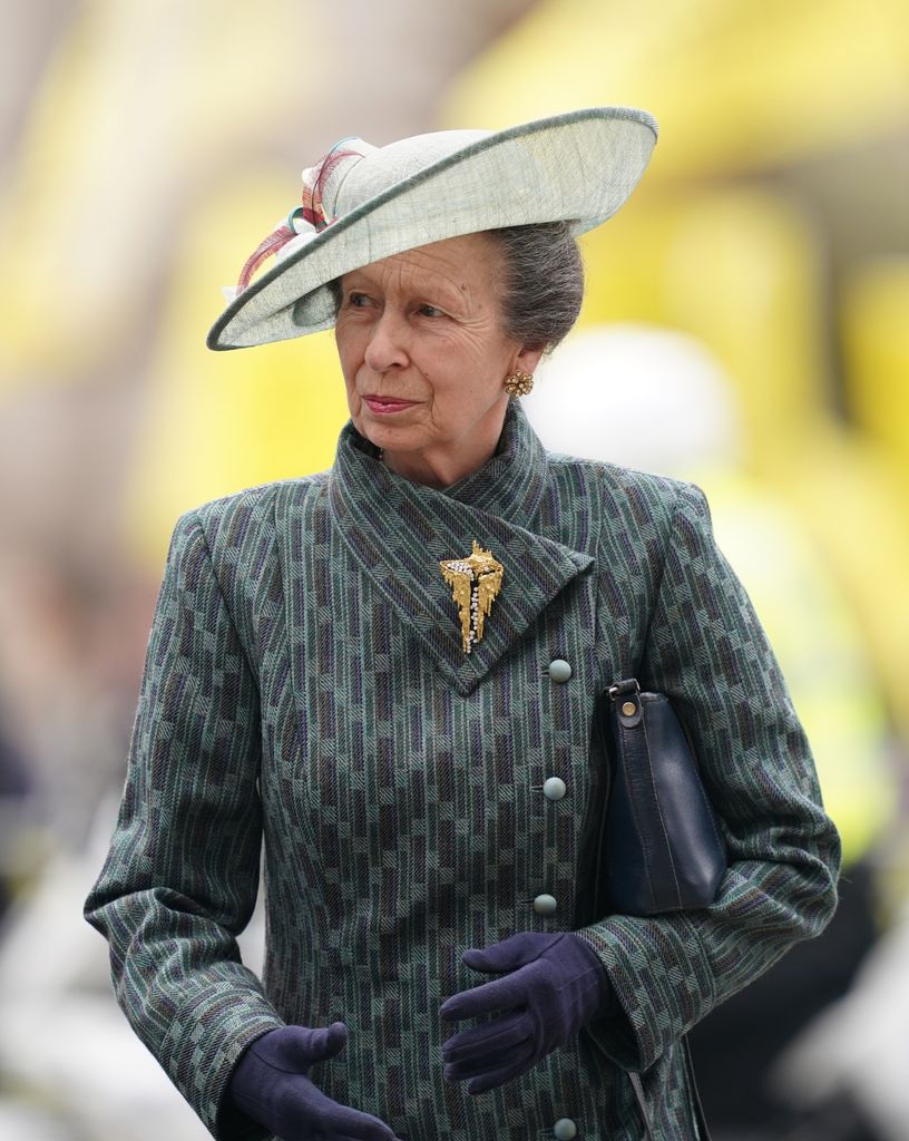 princess anne green coat dress