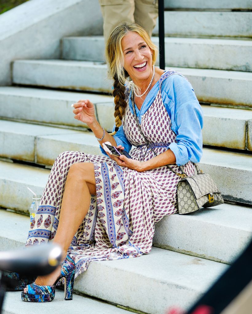 Carrie wore glitzy Terry de Havilland platforms in And Just Like That 