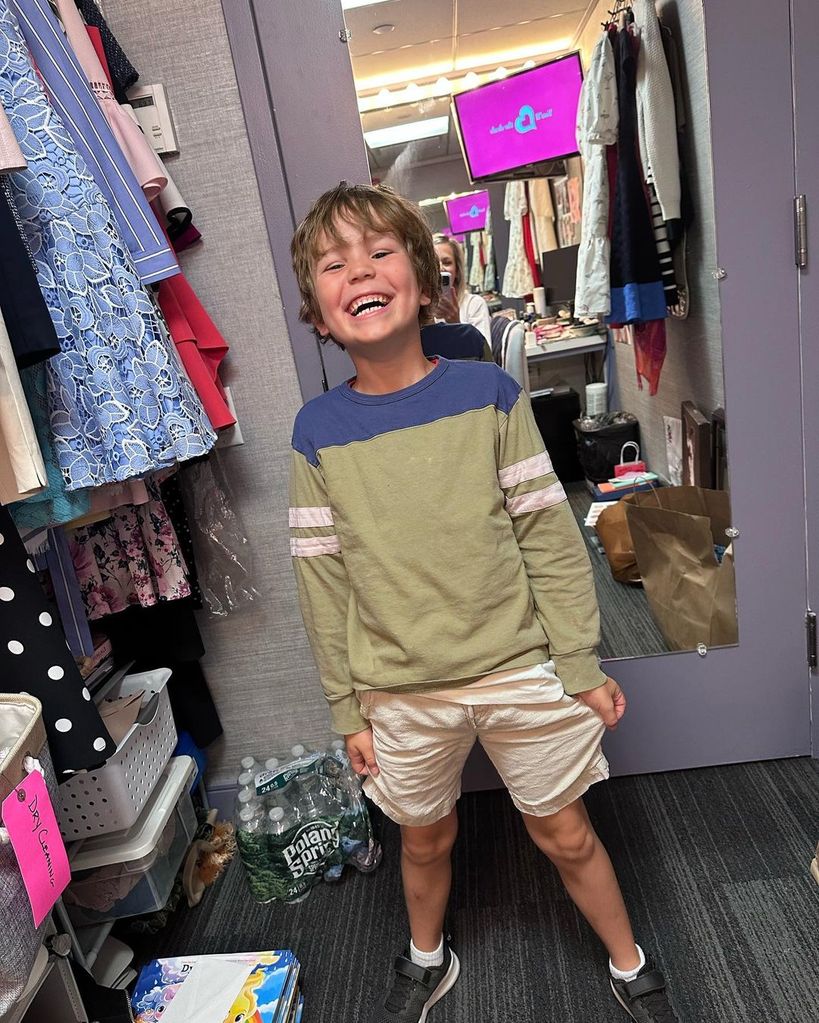 Dylan Dreyer's son Calvin joins her at work in a photo shared on Instagram