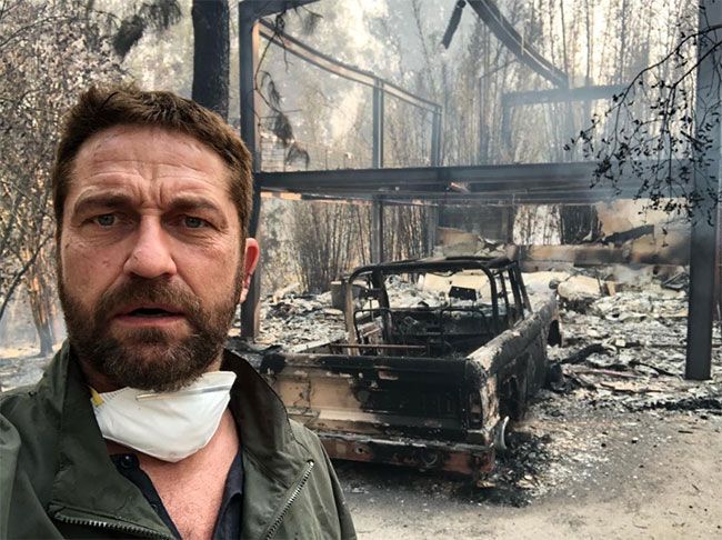 Gerard Butler house destroyed malibu